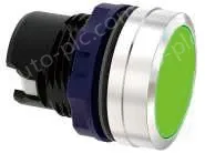 Green frosted button with Metal edge