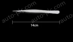 Stainless steel tweezers Straight tip (thick) 14cm