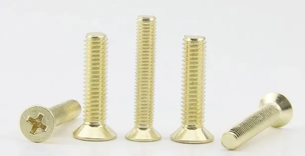 Golden Flat Head Screws M3*110