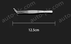 Stainless steel tweezers Curved round head (thick) 12.5cm
