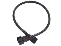 PWM one-point temperature control cooling fan extension cable 1in 1out