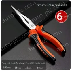 Powerful 6 inch needle-nose pliers