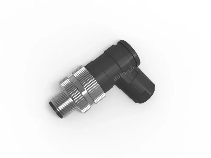 M12 5-hole male elbow connector