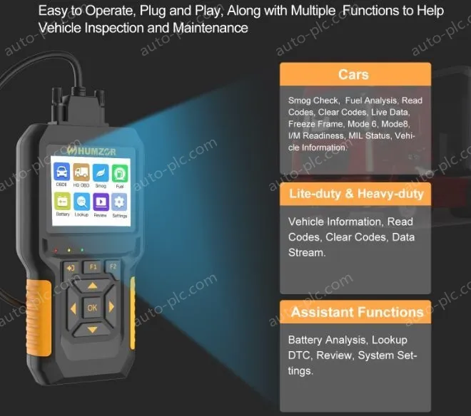 NexzCheck 601 Automotive and Truck OBD Reading Card