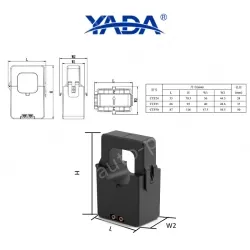 CTF50-1000A/5A miniature open current transformer snap-on transformer for retrofitting