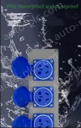 Emerald green Duplex red panel 3 holes