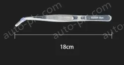 Stainless steel tweezers Curved round head (304 models) 18cm