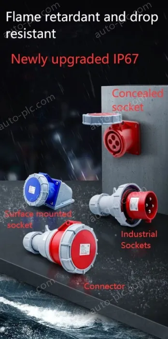 3 pole 63A Surface mounted socket