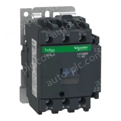 LC1D65E7 IEC contactor, TeSys D, nonreversing, 65A, 40HP at 480VAC, up to 100kA SCCR, 3 phase, 3 NO, 48VAC 50/60Hz coil, open