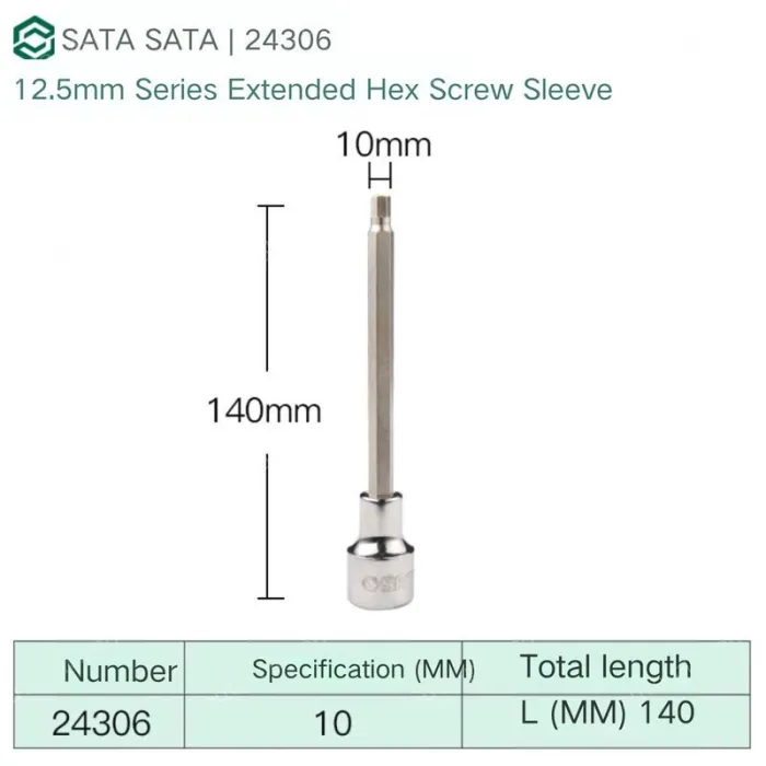Dafei 10mm with a total length of 140mm-24306