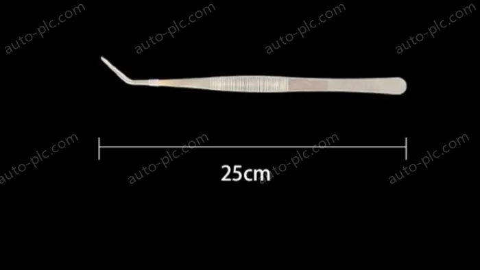 Stainless steel tweezers Curved tip (thick) 20cm