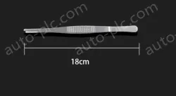 Stainless steel tweezers Straight round toe (thick) 18cm