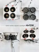 Square four-headed 15W