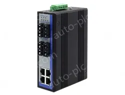 UOTEK 100M 4 Fiber Ports 4 RJ-45 Ports Industrial Switch