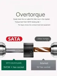 Short flat head hex wrench 2mm 82305