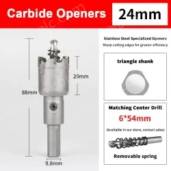 Stainless steel special hole opener 24mm