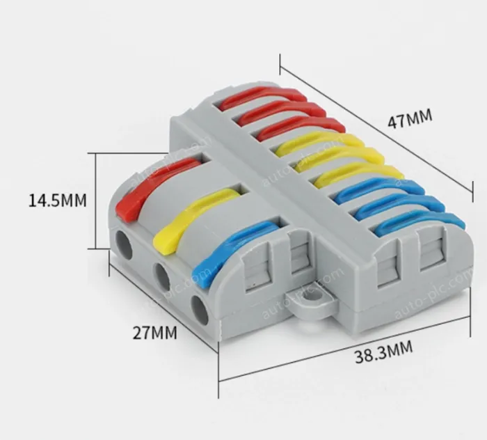 Quick terminal blocks-SPL-93 three in nine out
