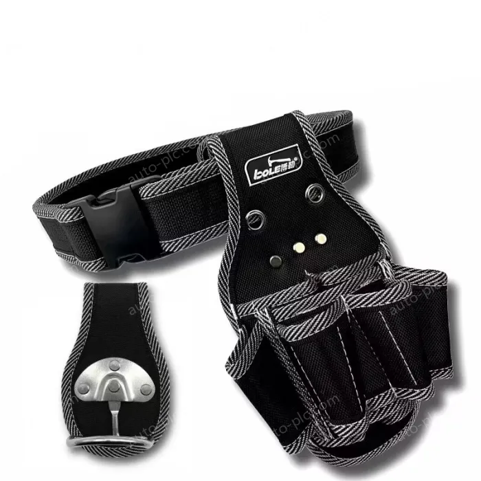 Waist bag + extra-thick waist belt + metal hanging