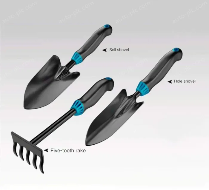 (Soil shovel + hole shovel + five-tooth harrow)