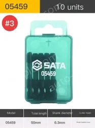 10Pcs single head cross #3 full length 50mm-05459