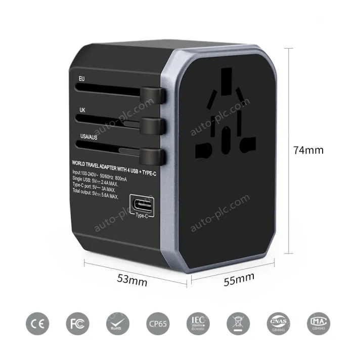 Type C travel adapter usb