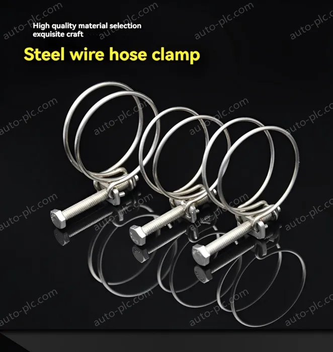 Double steel wire hose clamp 201 material 21-25*2 [wire diameter]