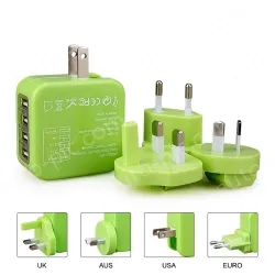 B2C hot sale Travel adapter multi socket for global use KRUSB-WLG3336B