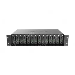 14-slot fiber optic transceiver chassis