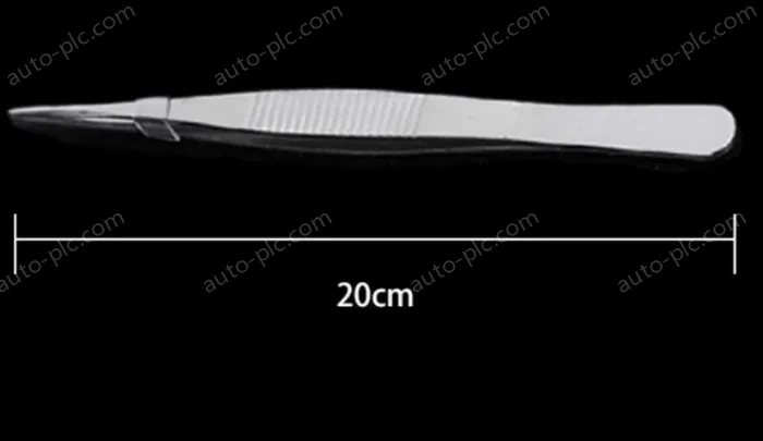Stainless steel tweezers Straight tip (thick) 20cm