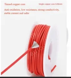Silicone high temperature cable 30AWG Orange