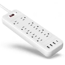 10 AC Outlets Power Strip