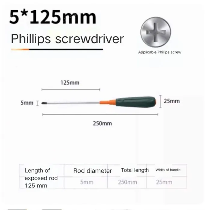 Phillips screwdriver 5*125