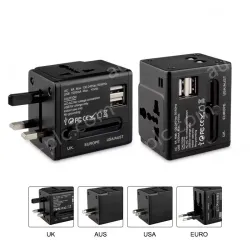 2USB travel adapter 5V,1000mA KRUSB-WLG3337B
