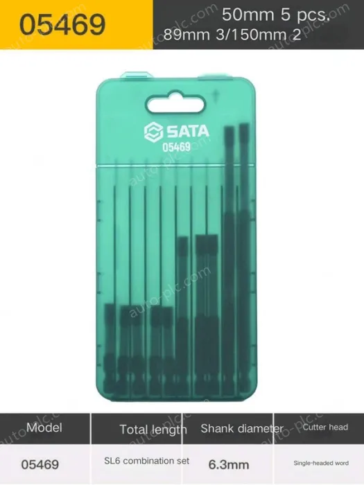 10Pcs single head, slotted 6mm, total length, 50/89/150mm-05469