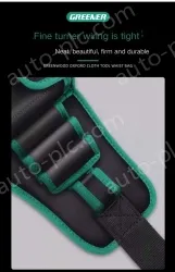 The waist bag can hold a mobile phone with a thickened flip cover