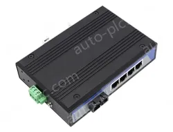UOTEK 10/100M 1 Fiber 4 RJ-45 Ports Industrial Switch