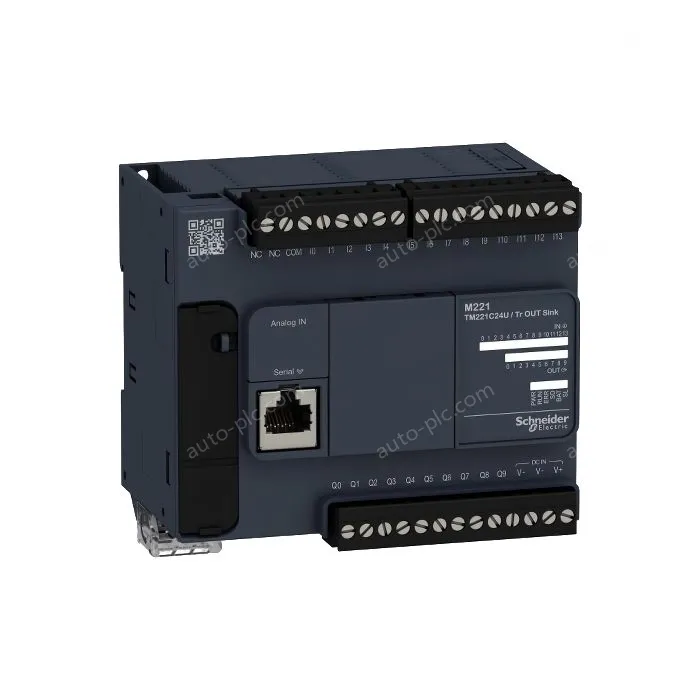 TM221C24U Logic controller, Modicon M221, 24io tr.npn