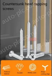 Flat head tapping screws Phillips countersunk head