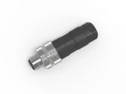 M12 12-hole male straight connector