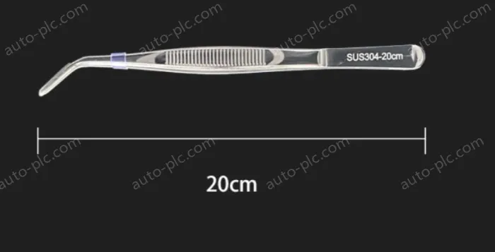 Stainless steel tweezers Curved round head (304 models) 20cm