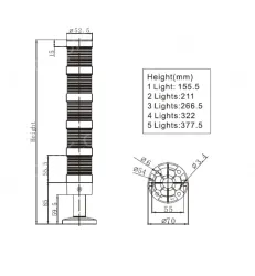 Combined warning lights NLT-50（3F）