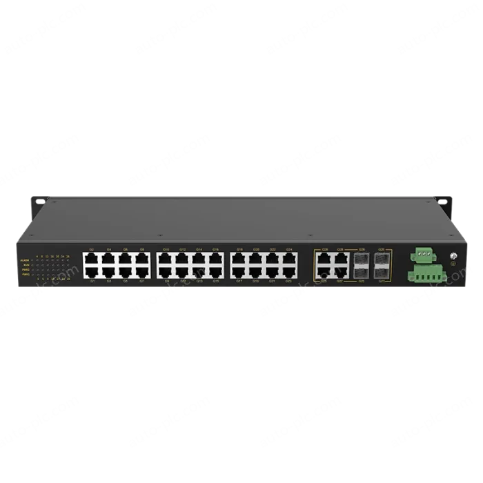 4 Ports Gigabit Combo + 24 Ports Gigabit RJ45 Rack-mount Unmanaged Industrial Ethernet Switch