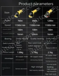 Industrial 850W side switch wood sanding