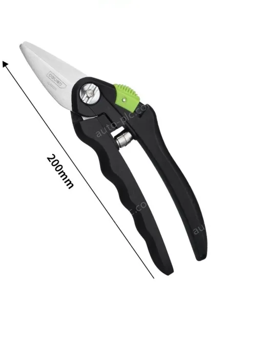Black 8 inch - anti-pinch and labor-saving floral scissors