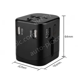 Universal travel adapter with 4 USB KRUSB-WLG3321B