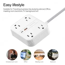 20W PD 4AC Outlets Power Strip