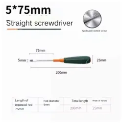Slotted screwdriver 5*75