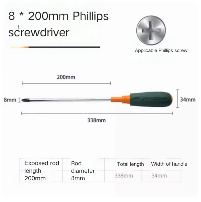 Phillips screwdriver 8*200