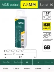 Specification: 7.5mm, 10 pcs