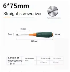 Slotted screwdriver 6*75